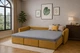 Тонкий матрац-топер Smart Mattresses Grey Cocos полуторний 130x190 см - зображення 1