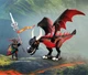 Набір іграшок Playmobil Knights Чорний дракон 72114 (4008789721143) - зображення 4