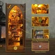 Конструктор Book Nook "Library of Books" Sl-06 NB1920 - Бук Нук Библиотека, DIY румбокс на книжную полку с подсветкой - изображение 2