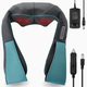 Масажер роликовий Massager of neck kneading Shiatsu для шиї, спини та всього тіла з підігрівом чорно-синій - зображення 1