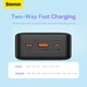 Повербанк із швидкою зарядкою на 30000 mAh Baseus Airpow Fast Charge (1USB/Type-C, 20W). Black - зображення 6