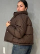 Куртка женская Fashions 87226 короткая демисезонная M коричневая - изображение 6