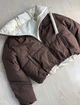 Куртка жіноча Fashions 87265 коротка з підвісом на бігунку демісезонна L коричнева - зображення 2
