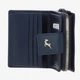Женский кожаный кошелек Ashwood X30 Navy — Компактный вертикальный на кнопке, Внешняя монетница, RFID-защита, Натуральная зернистая кожа, Темно-синий - изображение 6