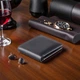 Мужское кожаное портмоне Visconti HT7 Stamford Black — Натуральная кожа, RFID-защита, Slim-дизайн, Черное - изображение 4