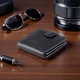Мужское кожаное портмоне Visconti HT10 Knightsbridge Black — Натуральная кожа, RFID-защита, на кнопке, Черное - изображение 8