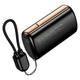 Портативний акумулятор Hoco Q50 (повербанк, 10000mAh, LCD-дисплей, 2 Type-C, Lightning, швидка зарядка до 20 W) - Чорний - зображення 4