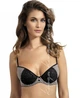 Бюстгальтер kinga PU-422 RHINESTONE III 65G czarny - szary - зображення 2