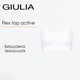 Женский бесшовный топ с перекрестными бретелями Giulia FLEX TOP ACTIVE XXS/XS White, топ для фитнеса, спортивный из микрофибры - изображение 1