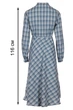 Жіноча сукня міді у клітинку з довгим рукавом LadyLike 50 Синій (ll2194362269446) - изображение 10
