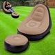Надувное кресло с пуфом для отдыха AIR SOFA велюровое - изображение 1