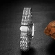 Женские кварцевые наручные часы XIMILI серебристые , прямоугольный корпус, металлический браслет, элегантный классический дизайн (126680979) - изображение 4