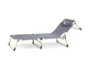 Раскладушка шезлонг Bass Polska для дома и сада регулируемая серая - изображение 8