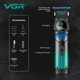 Триммер VGR V-946 с технологией охлаждения ICE TECHNOLOGY, 4 насадки, 8000 RPM, 3000 mAh, LED display - изображение 2