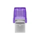 Флеш-накопитель Kingston USB 3.2 DT microDuo 3C 64GB (Type-A/Type-C) (200Mb/s) - изображение 1