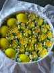 Зефірні квіти та лимони в подарунковій коробці 25 см honeycake - зображення 1
