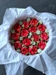 Зефірні квіти тюльпани червоні в подарунковій коробці 21см honeycake - зображення 3