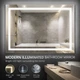 Дзеркало Qtap Mideya MI1 800×600 LED Touch димер + антизапотівання - изображение 2