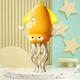 Игрушка танцующий кальмар-осьминог Tummy Time Octopus Smart Жёлтый Со светом и музыкой - изображение 2