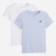 Zestaw koszulek damskich 2 szt Levi`s 2Pack Essential Ss Tee 004AO-0005 L Biały/Błękitny (5401187450643) - obraz 1