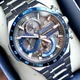 Мужские наручные часы Casio Edifice EQS-920DB-2A с солнечным питанием, хронограф, стальной браслет - изображение 2