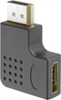 Перехідник відео Goobay DisplayPort M/F (адаптер) v2.1 8K@144Hz кутовий 90° вліво чорний(75.07.7132) - зображення 2