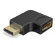 Перехідник відео Goobay DisplayPort M/F (адаптер) v2.1 8K@144Hz кутовий 90° вправо чорний(75.07.7131) - зображення 1