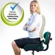 Ортопедическая подушка для сидения MAX COMFORT, от Correct Shape, чехол замша на дайвинге, цвет Пудра, 45х41х10,5 см - изображение 13