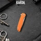 Ніж Складний Брелок Karda J160 Orange - изображение 4