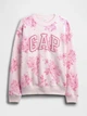 Женский свитшот на флисе GAP с принтом 1159855044 (Розовый S) - Уценка - изображение 5
