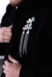 Чоловіча кофта демісезонна Chrome Hearts на блискавці XS чорна (ZPHOD27) - зображення 2