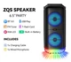 Портативная Bluetooth колонка ZQS-6227 акустическая система с микрофоном и RGB подсветкой Черный - изображение 6