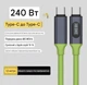 120-240W PD Type-C to Type-C кабель с цифровым дисплеем, 480 Мбит/с, 1.5 м - изображение 1