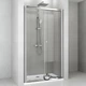 Душевая дверь в нишу Shower Saturn 120x190 см, прозрачное закаленное стекло 6 мм, алюминиевый профиль, матовый хром - изображение 2