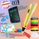 3D ручка 3DPen 6 Жовта з LCD дисплеєм набір для малювання та творчості 100 метрів PLA пластику планшет для трафаретів ножиці захист пальців регулювання температури друк обємних фігур для дітей і дорослих - зображення 1