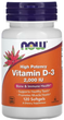 Витамин Д-3 Now Foods Vitamin D-3 2000 МЕ 120 капсул (ARE-576250) - изображение 1