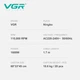 Фен професійний VGR V-445 BLUE, 3 рівні обдування, 4 рівні температури, 1600 Вт, 110000 RPM - зображення 3