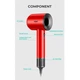 Фен профессиональный VGR V-445 RED, 3 уровня обдува, 4 уровня температуры, 1600 Вт, 110000 RPM - изображение 5