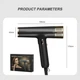 Профессиональный фен IPARAH P-390G BLACK, 4 уровня обдува, 4 уровня температуры, 110000RPM, 1500-1700W это мощный и эффективный прибор для сушки и укладки волос с профессиональными характеристиками. - изображение 2