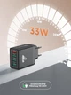Мережевий USB адаптер Yosou 33W на 4 USB-порти — Швидка зарядка Quick Charge 3.0 для iPhone та Samsung - зображення 5
