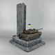 Декоративная статуэтка с танком Leopard 2A6 №2 ручная работа | Настольные часы PA_1125 - изображение 5