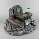 Подарочный набор штоф с часами "БТР-70" стопки и фляга 300 мл | Декор для барной зоны PA_1232_1 - изображение 2