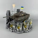Комплект чарок із графіном для горілки 6 стопок + пляшка "Leopard 2A6" | Ручна робота PA_1078_3 - зображення 1