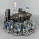 Подарунковий набір для горілки "БТР-70" ручна робота | Подарунок на день захисника України PA_1229_3 - зображення 1