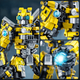 Конструктор Трансформер Бамблбі, Bumblebee – 2 в 1, 617 деталей (жовтий спорткар) - зображення 3