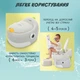 Детский горшок трансформер 3в1 с крышкой мягким сиденьем для мальчика и девочки El Camino 1142 MULTI POTTY Gray - изображение 5