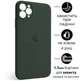 Чохол Silicone Premium case з захистом камери для iPhone 12 Pro Full Camera Protective dark green 9646 - изображение 4