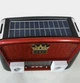 Радіоприймач з Bluetooth, SOLAR USB+SD, ліхтариком FM/AM, USB, 220V, АА Golon Червоний - зображення 6