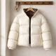 Куртка женская Fashion 3095 короткая пуффер воротник стойка L молочная - изображение 2