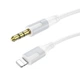 Аудіокабель BOROFONE BL19 iP to 3.5mm male, TPE, 1m, White - зображення 1